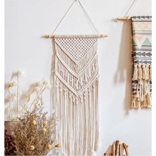 Bohemian Macrame Wall Hanging Tapestry Decor Boho Hand Woven Tassel Dreamcatcher Handmade Dream Catchers Gift Home Decoration