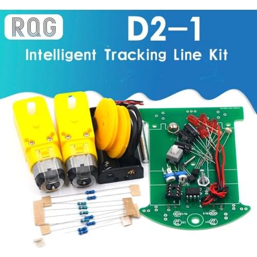D2-1 DIY Kit Intelligent Tracking Line Smart Car Kit TT Motor Electronic DIY Kit Smart Patrol Automobile Parts DIY Electronic