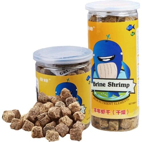 Fish food red blood warm brine shrimp dry Vacuum freeze-dried artemia salina tropical aquarium small fish feed