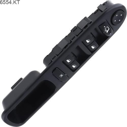 Electric Power Master Car Window Lifting Control Switch Window Lift Switch Folding 6554.KT for Peugeot 307 407