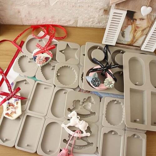 Aroma Wax Slicone Mold Diffused Stone Handmade Pendant mold Plaster Gysum Silicone Molds Concrete Pendant Molds