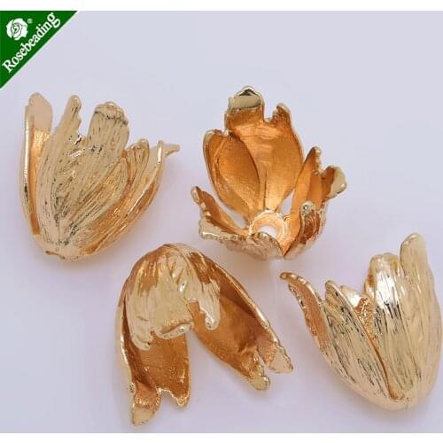 13.6x22mm Tulip Bead Caps,end cap,Flower Bead Caps,sold 5pcs/lot