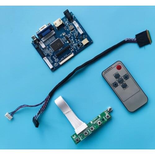 Kit Work for LTN156AT17 Controller Board 40pin panel VGA AV monitor driver display 1366x768 LED HDMI 2AV remote LCD Screen