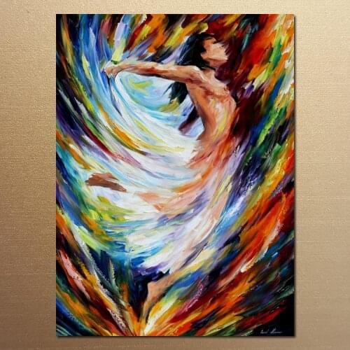 Beautiful Painting Home Decor angel flight Colorful oil paintings Canvas Abstract Modern Fine Art High quality Hand painted