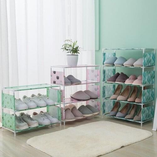 Creative Home Multi-Function Assembly Shoe Rack Dustproof Fabric Shoe Cabinet Jane Living Room Bedroom Multi-Layer Storage Shoe