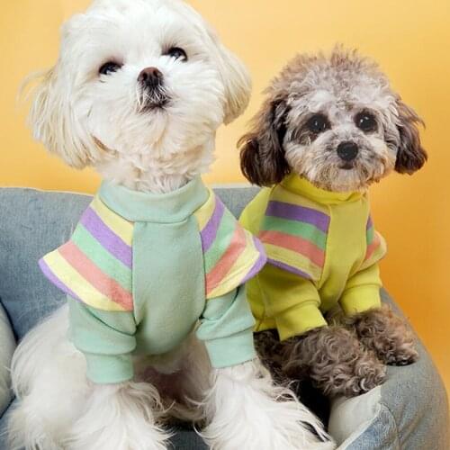 Cotton Dog Shirt Pajamas Small Dog Clothes T-shirt Pyjama Puppy Outfit Yorkie Yorkshire Pomeranian Schnauzer Poodle Pet Clothing