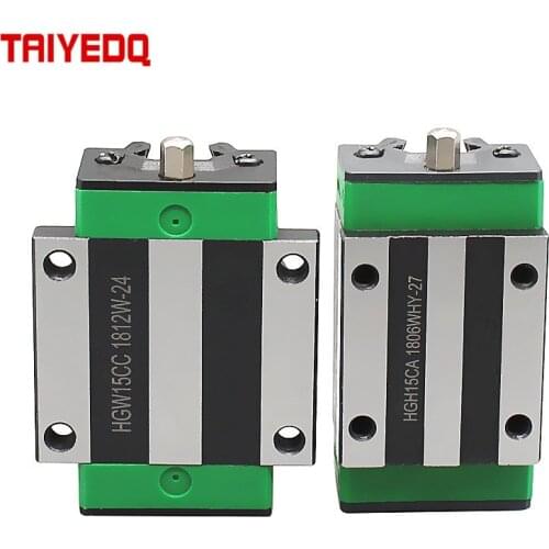 1PCS Slide Block Carriage Match Use HGR 15 20 25 30 35 Linear Guide Rail HGH15/20/25/30/35CA HGW15/20/25/30/35CC