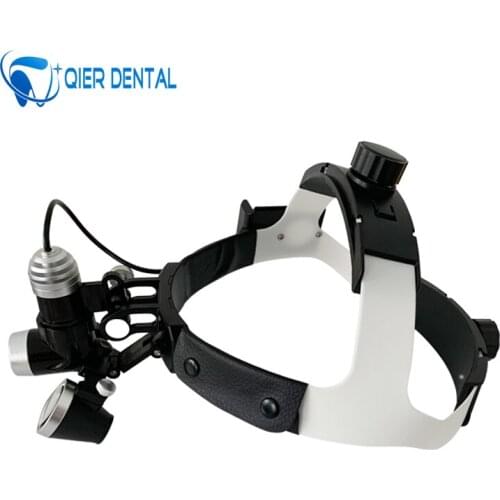 Dental Loupe Dental Lab Medical Loupe Magnification Binocular Dental Magnifier Surgery Surgical 5W Headlight3.5X420mm