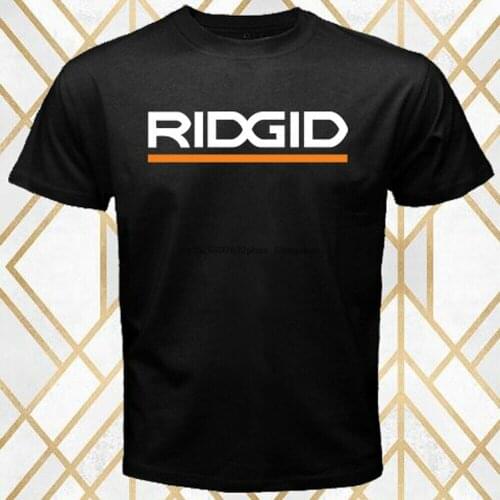 RIDGID Famous Tool Company Logo Mens Black T-Shirt Size S - 3XL