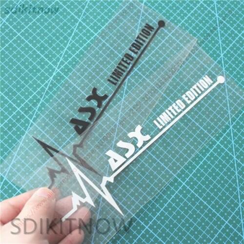 1pc Heart Car Sports Decal Sticker Styling Windows Door Decoration For mitsubishi asx 2011 2018 2017 2013 2012 2010 accessories