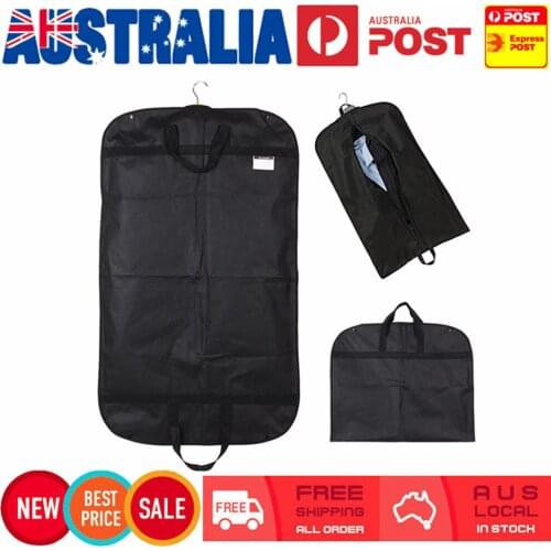 Non-Woven Single Layer Zipper Dust-Proof Clothing Protection Cover Bag Coat Storage Carrier Bag 100*60CM frugal