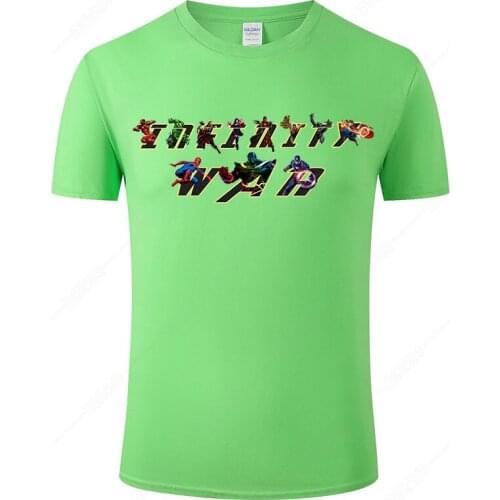 2021 New Cotton T Shirt Men Women Marvel The Avengers T-shirt Summer Casual Streetwear Tshirt Tops Cool Tee Unisex Clothing J96