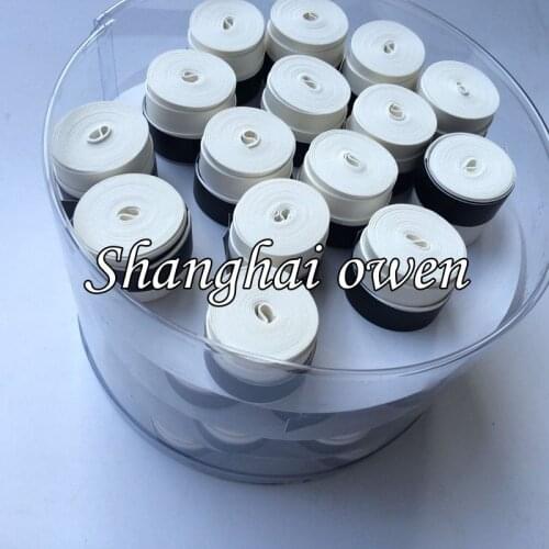 Wholesales 120 pcs White NO Logo OEM/YY Tennis grip, Anti-skid Sweat Absorbed badminton grip dry feel soft over grips