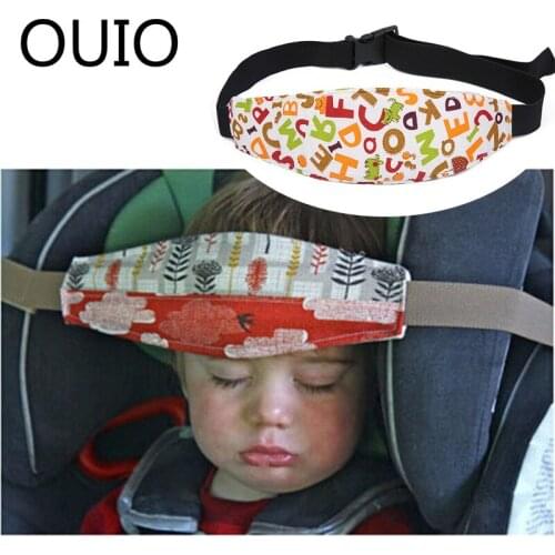 OUIO Baby Car Seat Headrest Sleeping Head Support Pad For Seat Leon Ibiza Lada Vesta Mitsubishi ASX Outlander Alfa Romeo Saab