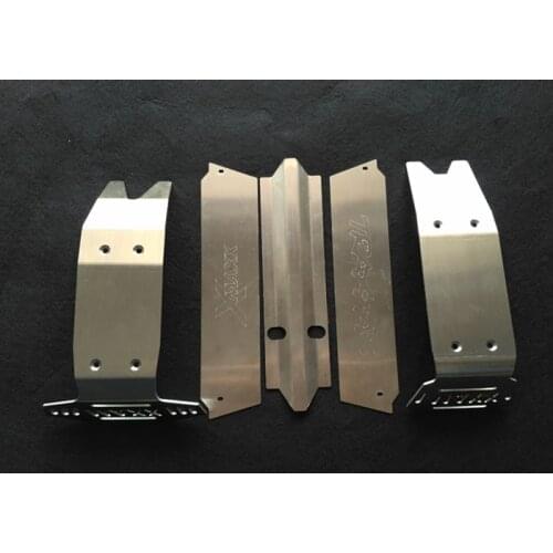 Stainless Steel Chassis Plate Skid Plate Bumper for 1/5 TRAXXAS X-MAXX 6S 8S