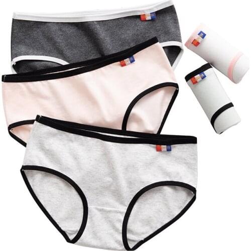 5 Pcs/lot Plus Size Womens Panties Cotton Underwear Print Solid Briefs Underpant Calcinhas Sexy Lingerie Girls Panty Seamless