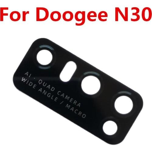New Original For Doogee N30 Cellphone Rear Back Camera Lens Glass Cover Spare Parts +Adheisive Tape