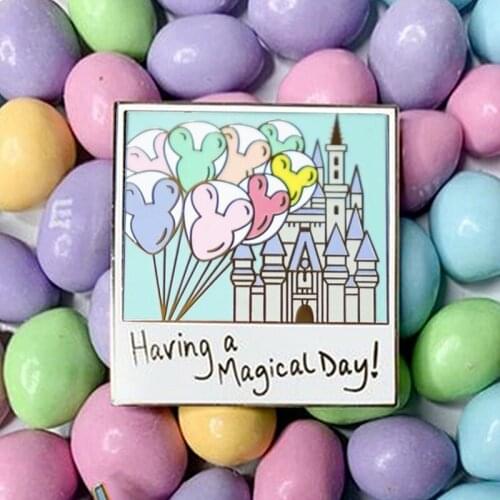Having a Magical Day Tour Enamel Brooch Pin Backpack Hat Bag Lapel Pins Badges Women Mens Fashion Jewelry Accessories