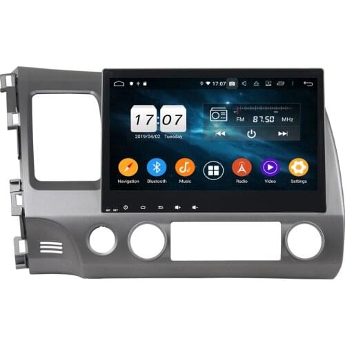 10.1" Android 9.0 Car No DVD Player GPS Radio for Honda CIVIC 2006-2011 navigation multimedia stereo auto Headunit DSP 4G+64GB