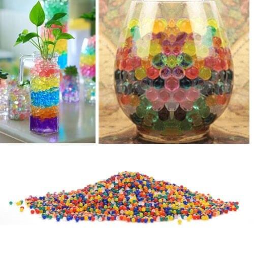 10Bags Grow Pearl Wedding Decor Crystal Soil Water Beads Mud Shaped Magic Balls