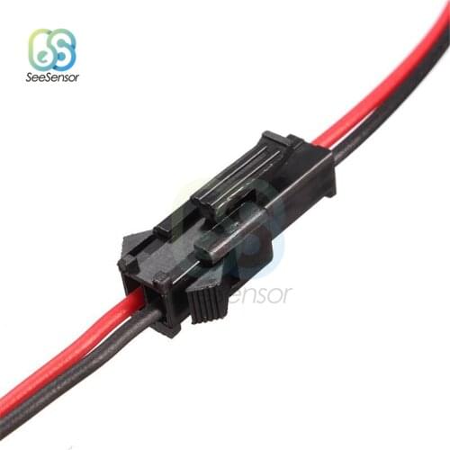 10Pairs 10cm 15cm Long JST SM 2Pins 2P Plug Male to Female Wire Connector LED Connectors