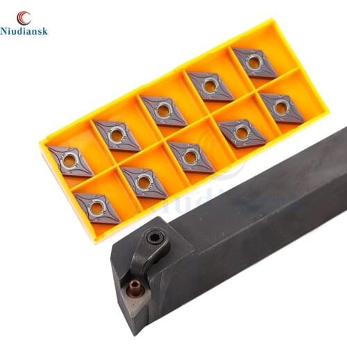 10pcs DNMG1504 Outer Circle Carbide Inserts 1pc External Turning Tool Holder MDQNR2020K15 MDQNR2525M15 MDQNL CNC Lathe Tools Set