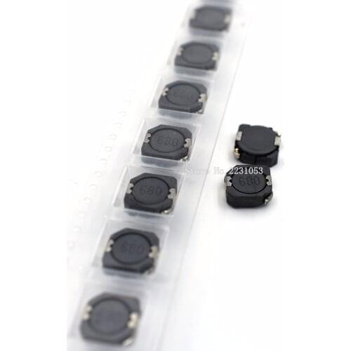 10PCS/LOT 10*10*4mm SMD Power Inductor 68uH 68uh 680 CDRH104R Inductance Wire Wound Chip Shielded Inductor