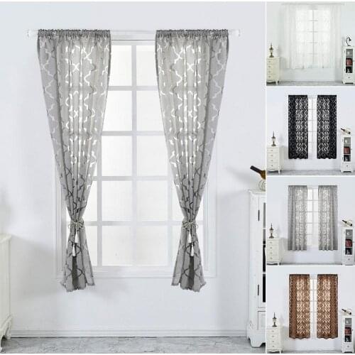 100x130cm Lantern Curtain Gauze Bedroom Living Room Tulle Drape Window Decor
