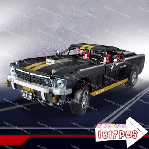 1817Pcs Rc Cars Model Sets GT350 Building Blocks Toys PHANTOM STEED Super Speed Road Racing Car Technical Gifts Kids
