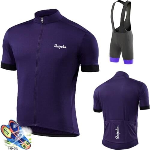 2021 Cycling Jersey Pro Team Raudax Men Cycling Set Racing Bicycle Clothing Suit Breathable Mountain Bike Clothes Sportwears