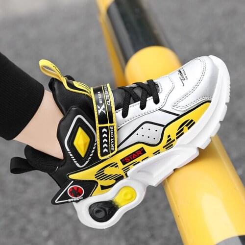 Boys Basketball Shoes High Quality Soft Top Thick Sole Non-slip Kids Sneakers Children Trainer Shoes Outdoor Boy Sport Basket