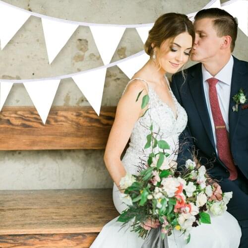 White 20 Flags Wedding Bunting Just Married Photo Booth Prop Wedding Banner Party Wedding Party Decorations Wedding Banner Flag