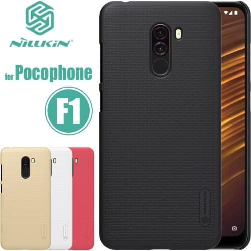 Xiaomi Pocophone F1 Case Nillkin Super Frosted Poco Phone F1 Case Ultra-thin Hard Back Cover Case for Pocophone F1 Nilkin Case