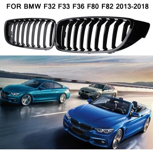 Black Front Kidney Grille Slat M4 Style Grill for BMW F32 F33 F36 F80 F82 2013-2018 Cabriolet Coupe FOR BMW 425i 430i 440i 435i
