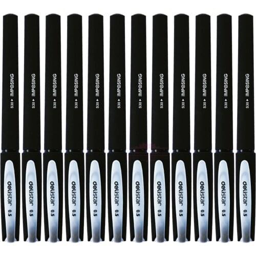 Deli S30 gel Pen Grade business Pen Stationery Commodity Business supplies Pen Brands stationery 12pcs/box
