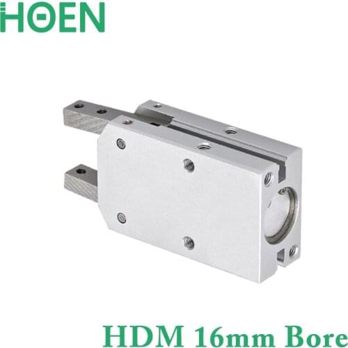 HDM Series HDM16 Bore 16mm Finger Cylinder 180-Degree Mechanical Jaw Pneumatic Finger Probe Tester Claw Cylinder