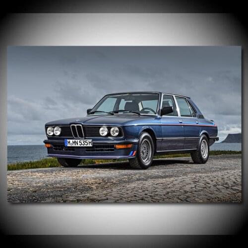 Canvas Paintings Supercar B M W M535i 1980 Classic Vehicles Posters Wall Art Prints for Living Room Decor