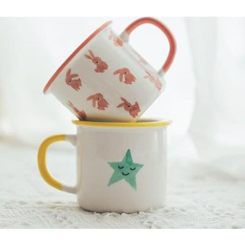 Water Mug Childrens Lovely Ceramic Breakfast Milk Cup Juice Coffee Gift Cute Lovers Cartoon Kubek Stranger Things Travel