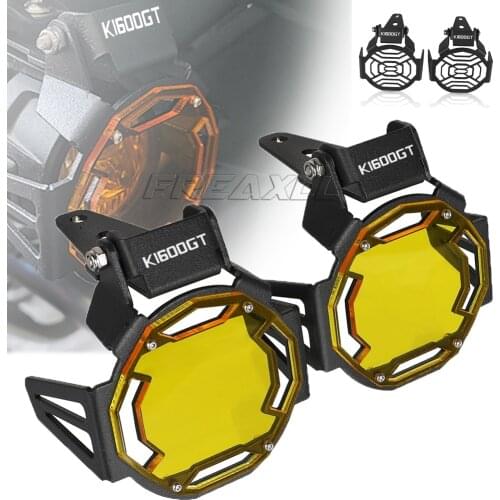 LOGO K1600GT/K1600GTL Motorcycle Flipable Fog light Protector Guard Lamp Cover For BMW K1600GT K1600GTL K 1600 GT GTL 2021 2020