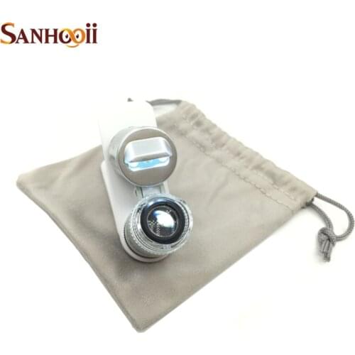 Mini 60X Monocular Microscope Portable LED Checking Lamp Magnifier Microscope