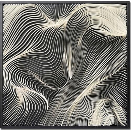 3D Curves Paper Artwork Large Wall Art for Home Decor