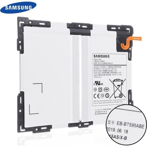 Original Replacement Samsung Battery For Galaxy Tab A2 10.5 SM-T590 T595 SM-T835 EB-BT595ABE Genuine Tablet Battery + tools