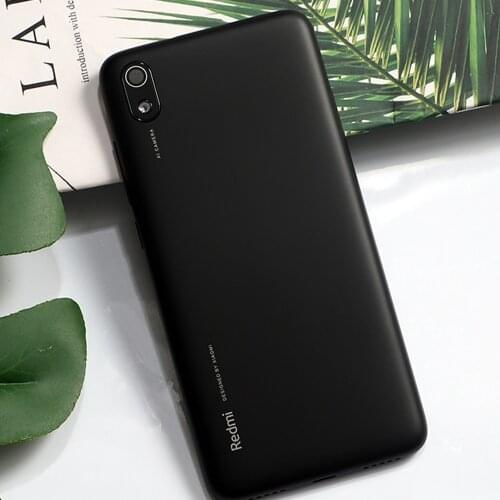 Original Plastic housing For Xiaomi Redmi 7A 7a back Battery Cover With Power Volume Buttons and lens Replacement Parts