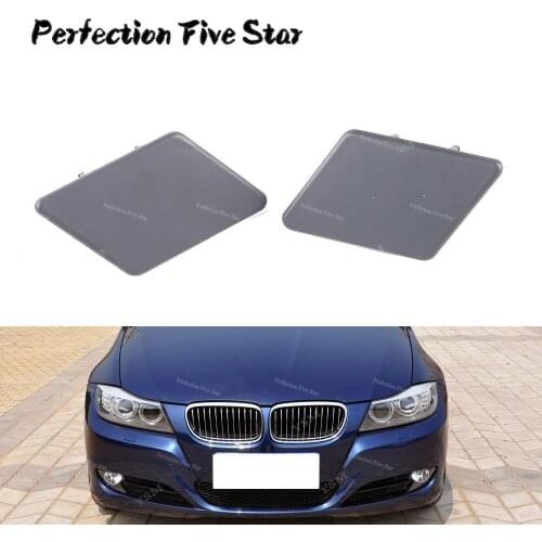 Pair Front Bumper Headlight Washer Nozzle Cover Cap Random Color For BMW E90 E91 320i 325i 330i 328i 2009-2012 61677211209