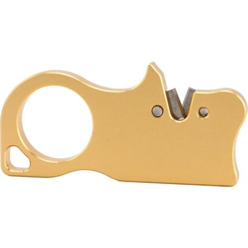 Hot Outdoor Mountain Camping Supplies Edc Portable Mini Sharpener Keychain Sharpener