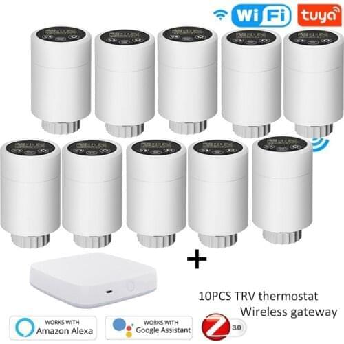 Programmable Radiator Thermostat Latest Smart Temperature Controller Power Supply 2*AA*1.5V Alkaline Batteries Tuya ZigBee 3.0