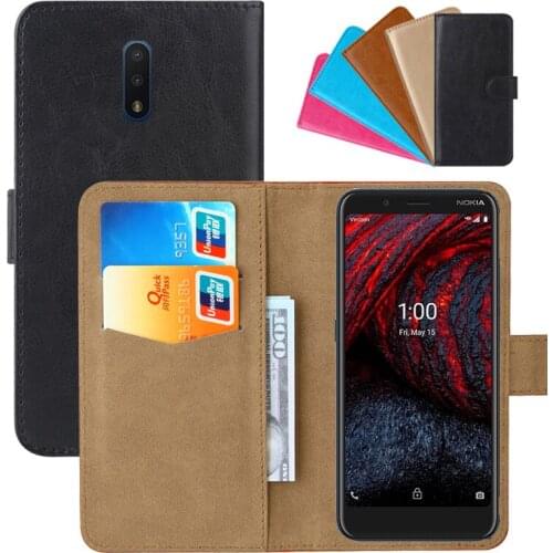 Luxury Wallet Case For Nokia 2 V Tella PU Leather Retro Flip Cover Magnetic Fashion Cases Strap