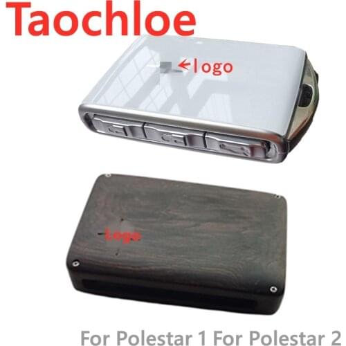 1Set Keyless Entry Remote Control Refit Acrylic or Wood Car Key Shell Replacement for Polestar 1 For Polestar 2