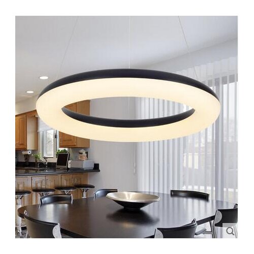 LED 21W-30W Contracted Acrylic Ring PENDANT LAMP Study Bedroom Restaurant Dining Room Hotel Shop Pendant Lights 85-265V
