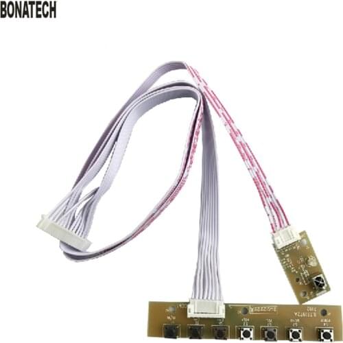 Universal 7 keys keyboard plate LCD TV accordance keypad FOR v59 v29 v56 Environmental protection material